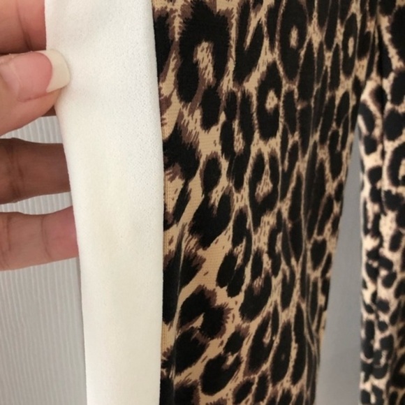 Pretty little thing Animal print leggings with stripes on the sides new size 12 - Picture 5 of 7
